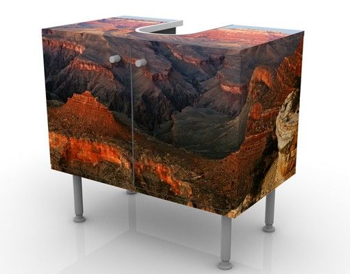 Wash basin cabinet design - Grand Canyon After Sunset
