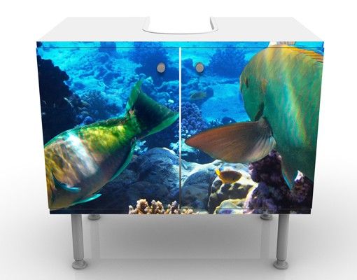 Wash basin cabinet design - Underwater Dreams