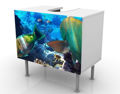 Wash basin cabinet design - Underwater Dreams