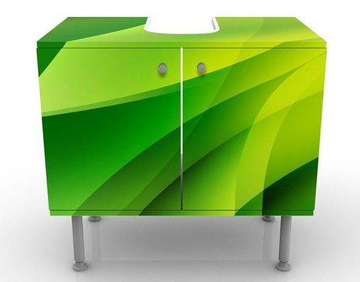 Wash basin cabinet design - Green Composition
