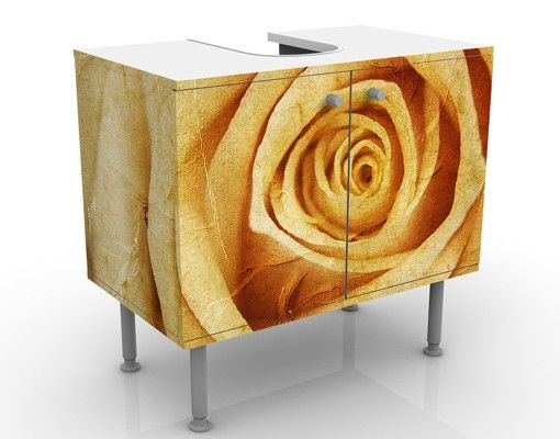 Wash basin cabinet design - Vintage Rose