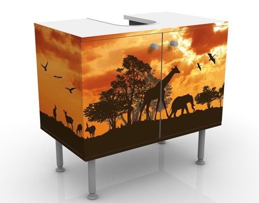 Wash basin cabinet design - Tanzania Sunset