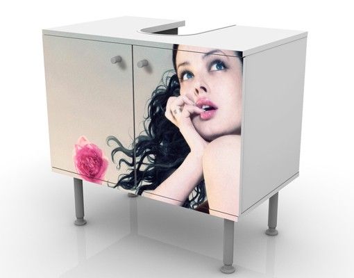 Wash basin cabinet design - Woman In The Rose Field