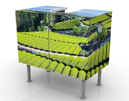 Wash basin cabinet design - Tea Fields In Front Of The Fuji