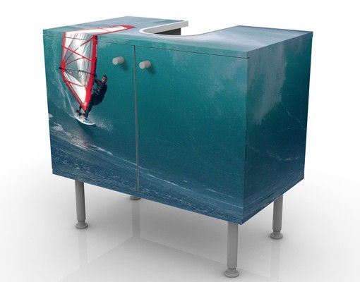 Wash basin cabinet design - The Surfer