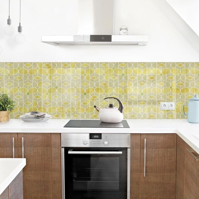 Kitchen wall cladding - Art Deco Butterfly Pattern