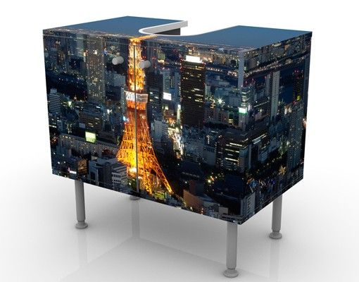 Wash basin cabinet design - Tokyo Tower