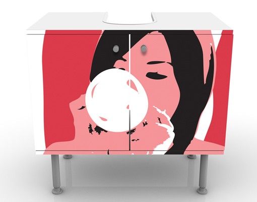 Wash basin cabinet design - Bubblegum Playgirl