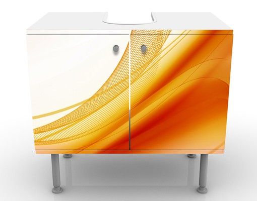 Wash basin cabinet design - Orange Dust