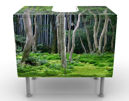 Wash basin cabinet design - Japanese Forest