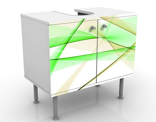 Wash basin cabinet design - Transparent Waves