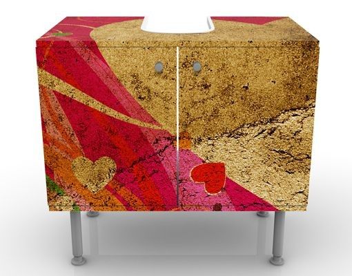 Wash basin cabinet design - Lava Love