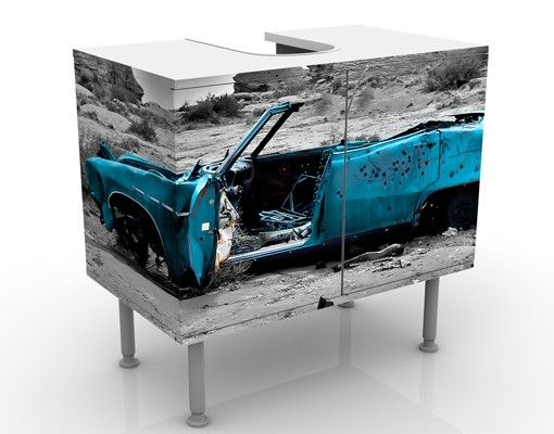Wash basin cabinet design - Turquoise Cadillac