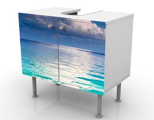 Wash basin cabinet design - Turquoise Lagoon