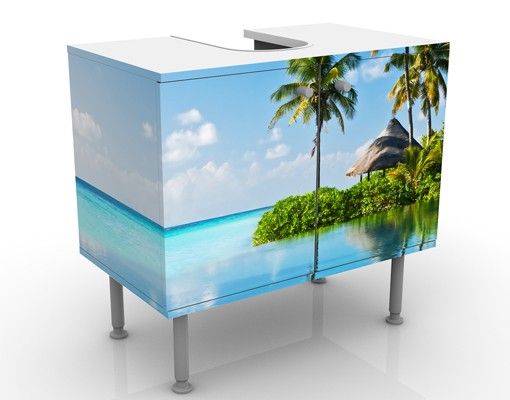 Wash basin cabinet design - Tropical Paradise
