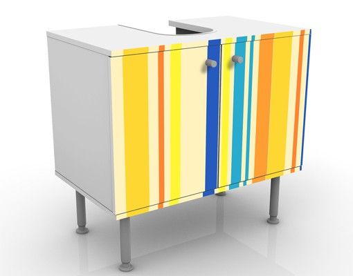 Wash basin cabinet design - Super Stripes No.4