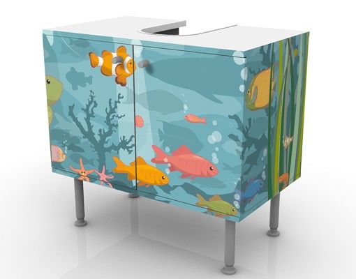 Wash basin cabinet design - No.EK57 Oceanic Landscape