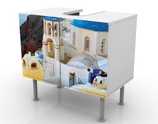 Wash basin cabinet design - Santorini