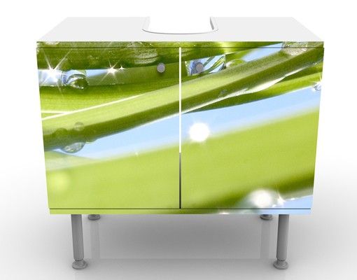 Wash basin cabinet design - Fresh Green
