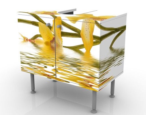 Wash basin cabinet design - Saffron Orchid Waters