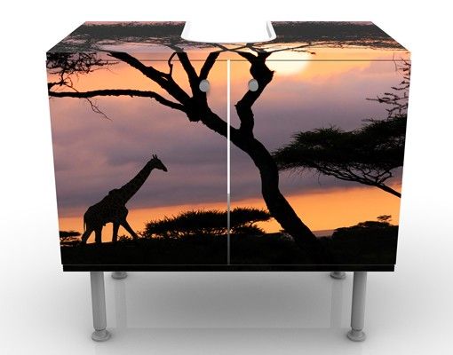 Wash basin cabinet design - African Safari