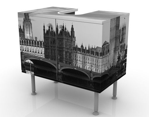 Wash basin cabinet design - London At Night II