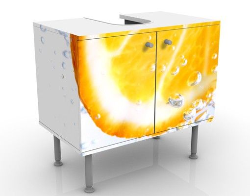 Wash basin cabinet design - Splash Orange