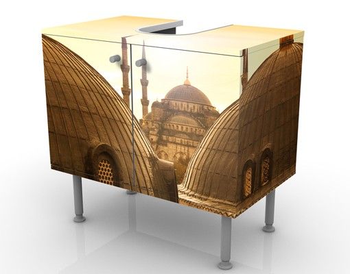 Wash basin cabinet design - Over The Roofs Of Istanbul