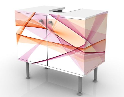 Wash basin cabinet design - Mystical Waves