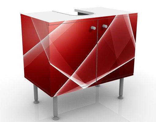 Wash basin cabinet design - Red Heat