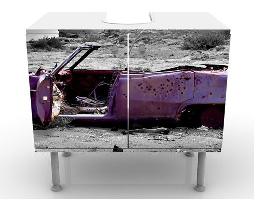 Wash basin cabinet design - Pink Cadillac