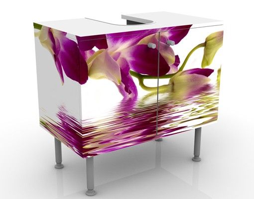 Wash basin cabinet design - Pink Orchid Waters