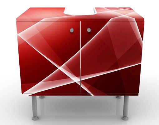 Wash basin cabinet design - Red Turbulency