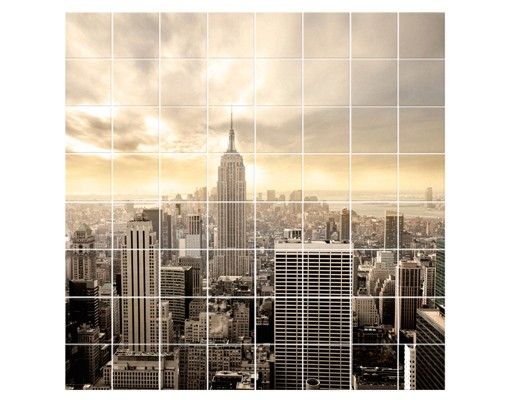 Tile sticker - Manhattan Dawn