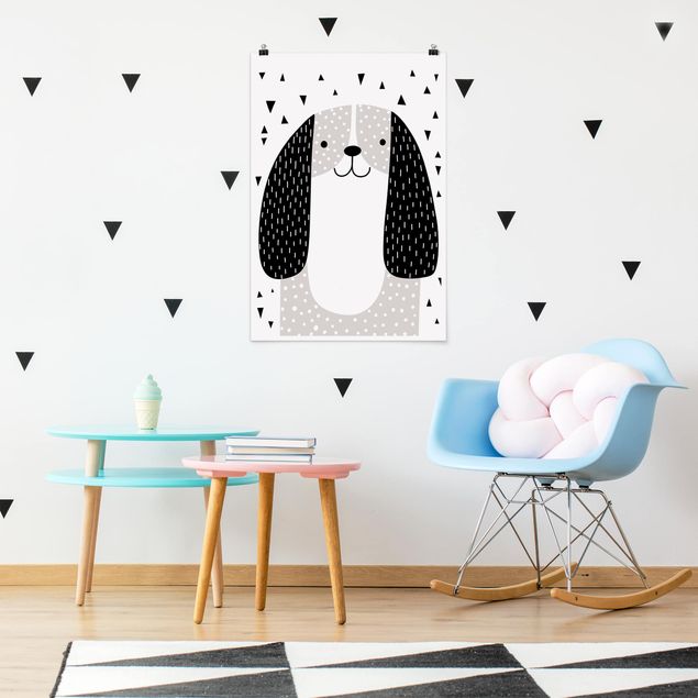 Poster kids room - Zoo With Patterns - Dog