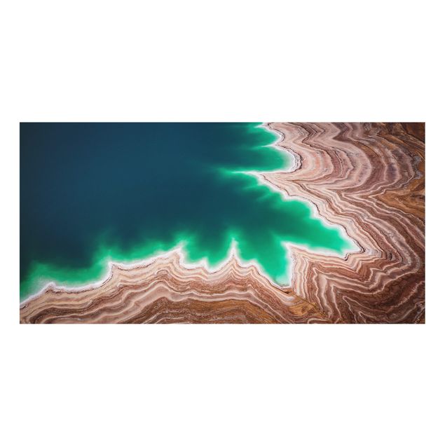 Splashback - Layered Landscape At The Dead Sea - Landscape format 2:1