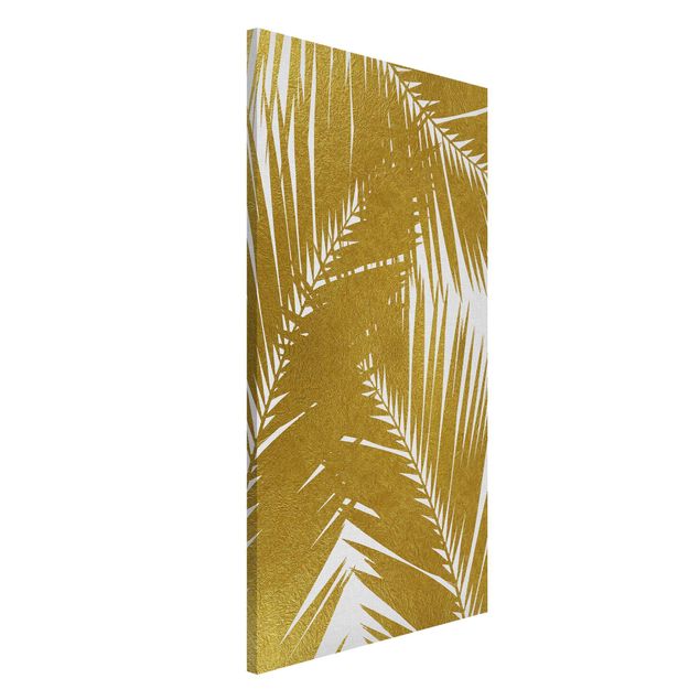 Magnetic memo board - View Through Golden Palm Leaves