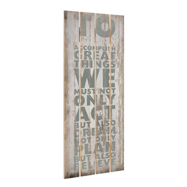 Print on wood - No.RS179 Great Things