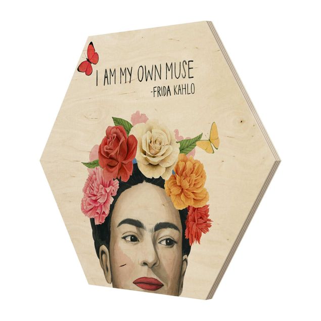 Wooden hexagon - Frida's Thoughts - Muse