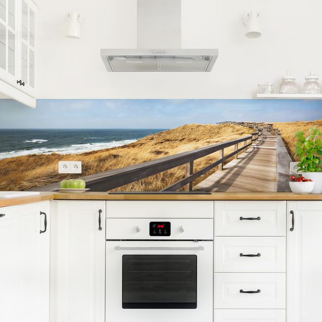 Kitchen wall cladding - Stroll At The North Sea