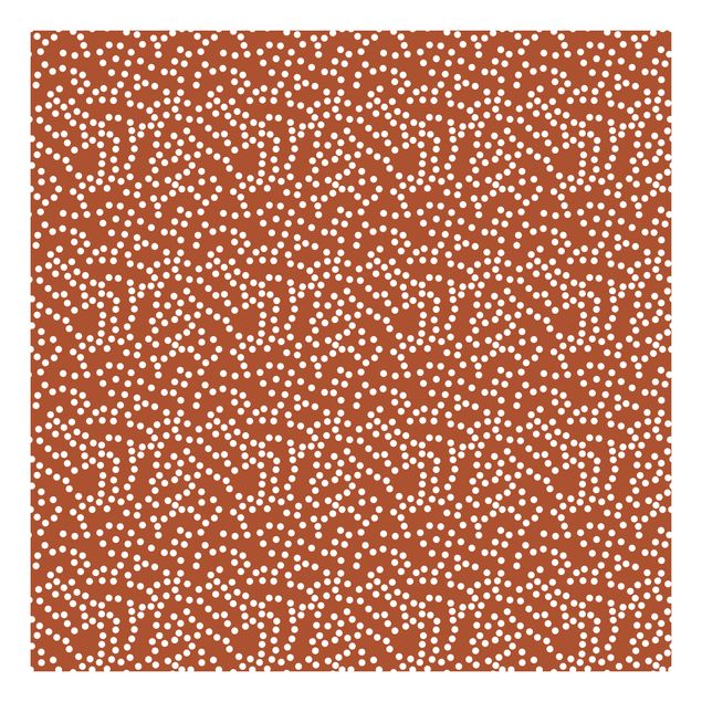 Adhesive film for furniture IKEA - Lack side table - Aboriginal Dot Pattern Brown