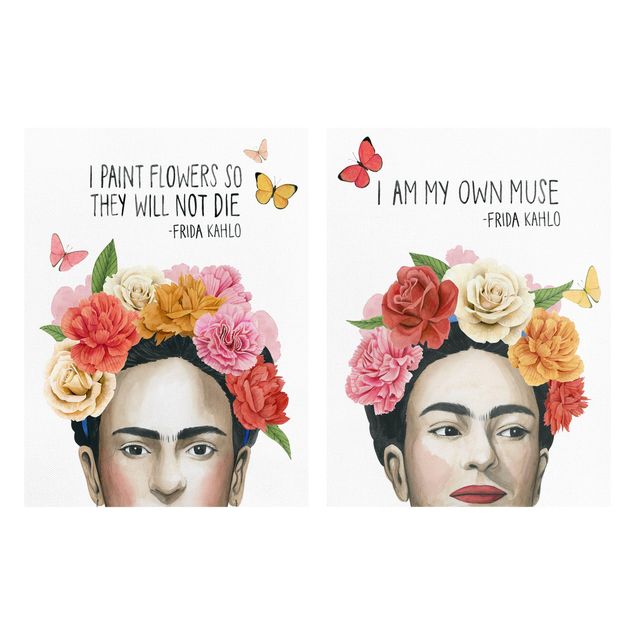 Print on canvas - Frida's Thoughts Set I
