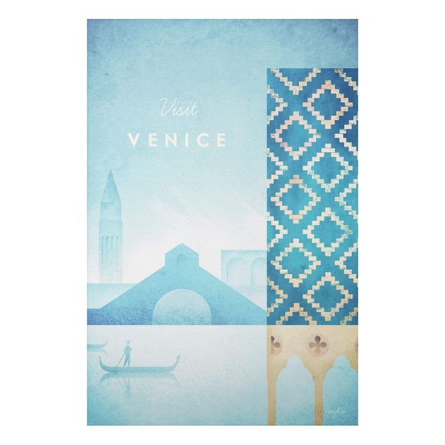 Print on aluminium - Travel Poster - Venice