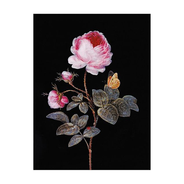 dining room area rugs Barbara Regina Dietzsch - The Hundred-Petalled Rose