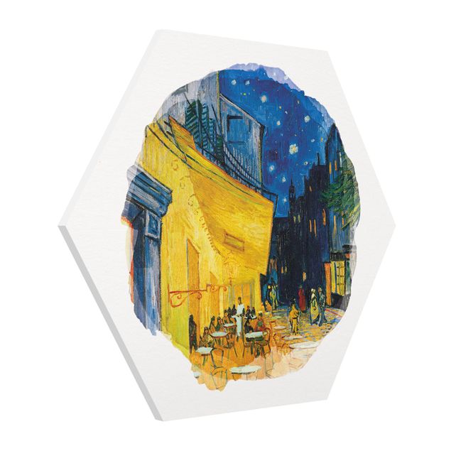 Forex hexagon - WaterColours - Vincent Van Gogh - Cafe Terrace In Arles