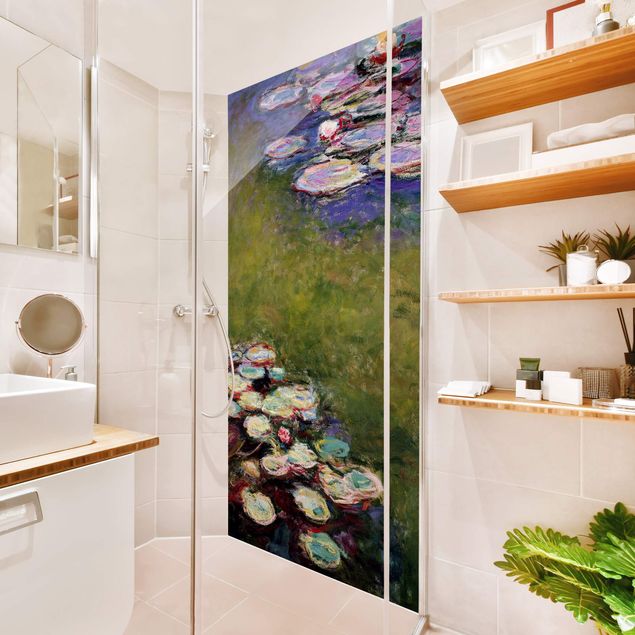Shower wall cladding - Claude Monet - Water Lilies