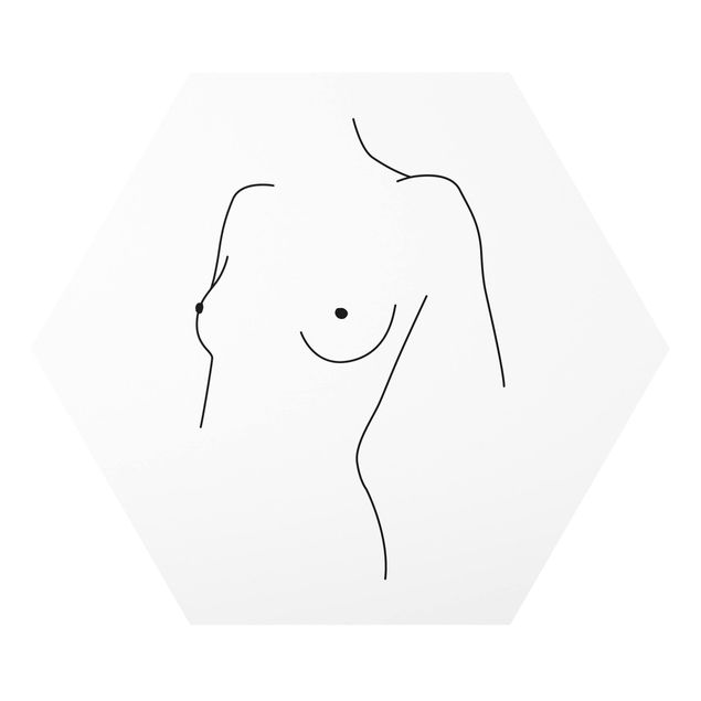 Forex hexagon - Line Art Nude Bust Woman Black And White