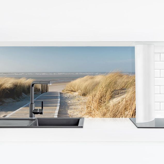 Kitchen wall cladding - Baltic Sea Beach