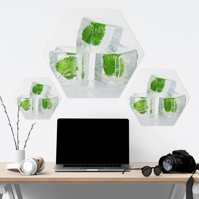 Forex hexagon - Three Ice Cubes With Lemon Balm
