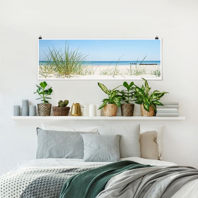 Panoramic poster beach - Baltic Sea Coast